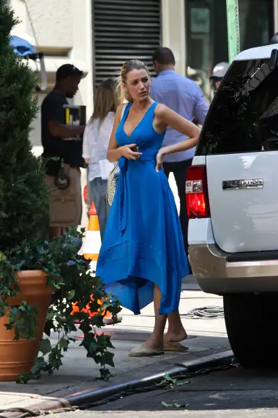 Blake Lively Returns to the Upper East Side: Filming a New Episode of Gossip Girl in New York